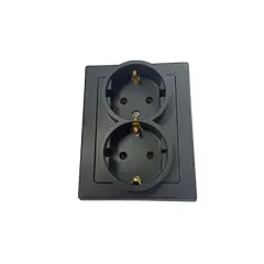 როზეტი Timex IP20 Jowisz 2 დამიწებით შავი