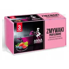 Губки для мытья посуды с запахом фруктов Anna Zaradna 3 шт