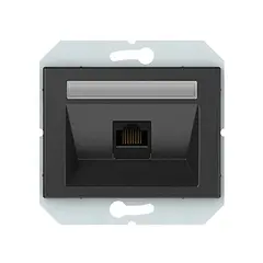 Socket for computer no frame Vilma KLRJ45-15e2-02 an RJ45 CAT5E UTP 1 sectional anthracite