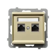 Socket computer 2 port category 5e Ospel Sonata