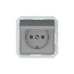 Sockets VILMA 1 IP44 cover gray QR1000