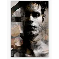 A picture on glass Styler GM034 LOFT METALLIC 80X120