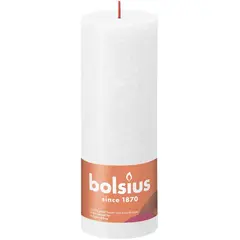 სანთელი Bolsius Rust Cloudy White 190/68 მმ