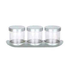Set of plastic jars TITIZ 18275 127x333x106cm 3pcs