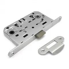 Silent mortise lock Soller 600WC-CP chrome without key for latch