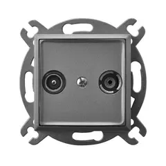 Socket RTV terminal Ospel Aria GPA-UK/m/70 gray matt
