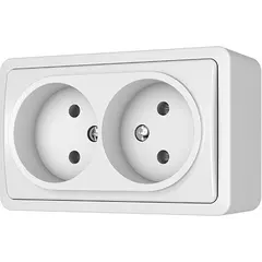 Power socket Vilma RP16-020 ww 2 sectional white
