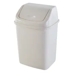 Trash can Aleana 10 l white rose