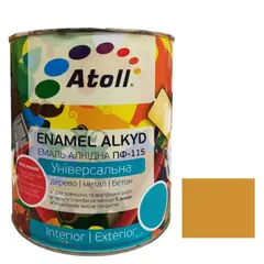 Enamel alkyd Universal ATOLL ПФ-115 yellow brown 2.6 kg