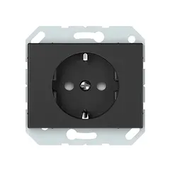 Power socket without frame grounded with curtains Vilma RP16-002-22 an 1 sectional anthracite