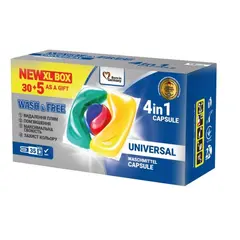 Капсулы для стирки Wash&Free 35шт 1945