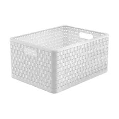Basket Rotho A4 plus 28l COUNTRY white