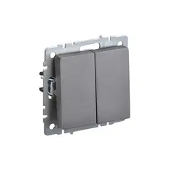 Выключатель без рамки IEK BRITE 2 10A VS10-2-0-BrS