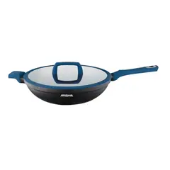 Pan wok granite Arshia CO135-3099 26534 black and blue 32cm
