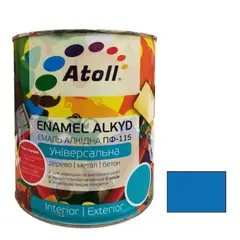 Эмаль Atoll ПФ-115 2.6 кг синяя