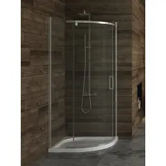 Shower cabin New Trendy Komfort K-0436 90x90x195cm-6mm (transparent glass -profile chrome)