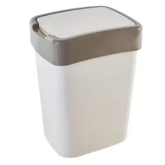 Trash bin Aleana "Evro" 18 l cocoa/white rose