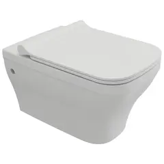 Wall-hung toilet with lid Bocchi Firenze white