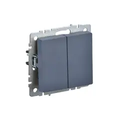 Выключатель без рамки IEK BRITE 2 кл 10A маренго BC10-2-0-BrM
