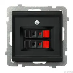 Socket OSPEL 2 71x71x40 for speakers without frame black