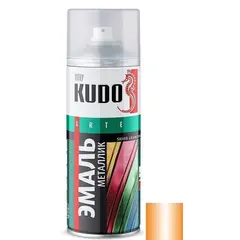 Enamel universal metallic Kudo KU-1051 orange 520 ml