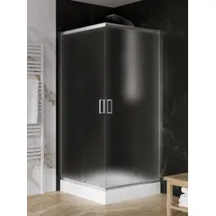 Shower cabin New Trendy Suvia 2D K-3575 80x80x185 cm 5 mm matte glass