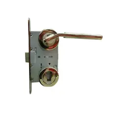 Set handle and lock BT Group EFES AGB 70 mm. nickel