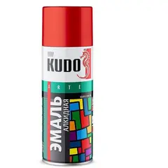 Enamel universal Kudo KU-1001 Ral 9003 white glossy 520 ml