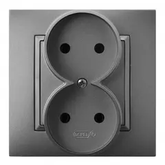 Socket OSPEL 2 82x82x45 grey