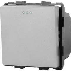 Выключатель Socket Style 1 1G-2W серый