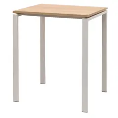 Table Practic with white legs 60x50 cm