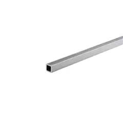 Aluminum tube square Arcansas natural 20x20x1000 mm