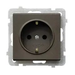 Single socket with grounding Ospel Schuko Sonata