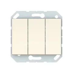 Выключатель без рамки Vilma P510-030-02 iv 3 клавишный слоновая кость