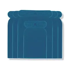Putty knife set, plastic Prep 91000171 4 pcs