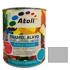 Enamel alkyd Universal ATOLL ПФ-115 light-grey 2.6 Kg