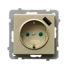 Single socket with grounding Ospel Schuko Sonata