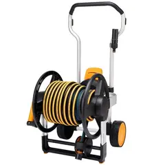Hose reel with hose and accessories Fiskars XL
