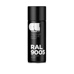 ლაკ-სპრეი საღებავი Cosmos Lac COSMOS RAL 9005 შავი მქრქალი 400 მლ