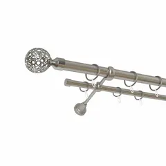Metal curtain rod Delfa Lacio СК-29202/240/2Р 240 cm