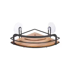 Shelf for bathroom with suction cups MSV Hiko Bamboo