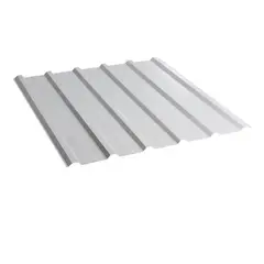 Corrugated board trapezium 114x200 cm 2.28 m² silver