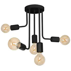 ჭაღი Luminex Candela 8926 5x60W E27 შავი