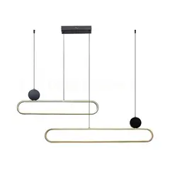 Подвес Rabalux Circado LED 48W 3000K h1200 L1230 черный золото