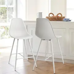 Стул барный CHARLTON BAR MIDDLE PP WHITE