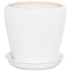 Горшок керамический Oriana Gracia №3 шелк белый 14.5x16 см 2.3 л