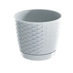 Горшок пластиковы для цветов Prosperplast RATOLLA ROUND DRLO S449 300 мм белый
