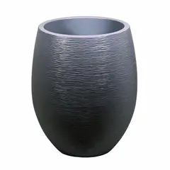 ქოთანი პლასტმასის EDA Plastiques POT EGG GRAPHIT DIAM 50x60სმ 53ლ