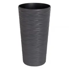 Горшок пластиковый Aleana Fusion d22*41,5см. (гранит)