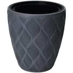 ქოთანი ყვავავილის  FORM PLASTIC Flow 40 anthracite 4710-014